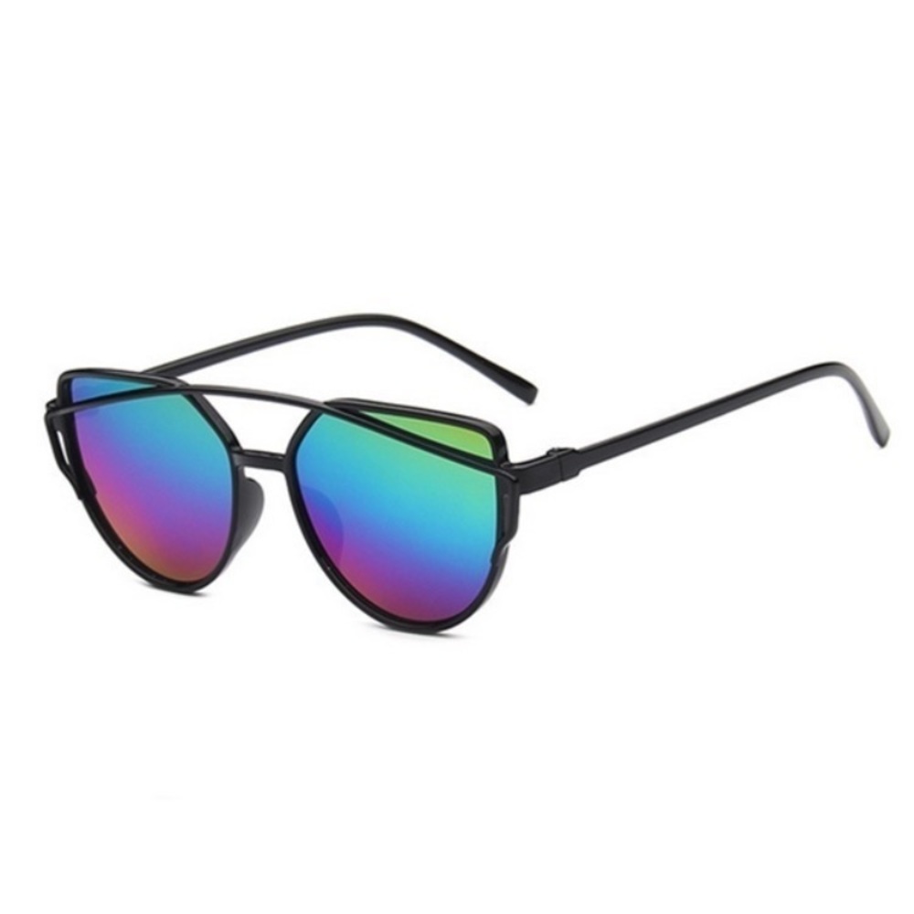 NWT! Multicolor Mirror Lens Twin-Beams Sunglasses